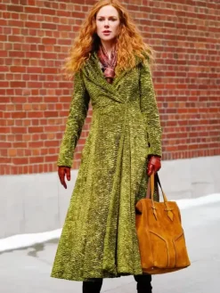 Asal Vision Women Coats | Nicole Kidman The Undoing Grace Sachs Coat Green