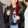 Asal Vision Leather Jackets | NRJ Radio Studio 2024 Dua Lipa Leather Jacket Black