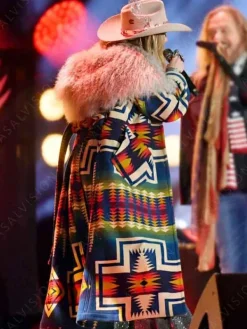 Asal Vision Women Coats | NYE Lainey Wilson Pendleton Coat Native American Design