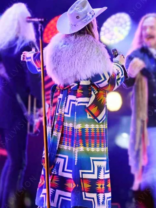 Asal Vision Women Coats | NYE Lainey Wilson Pendleton Coat Native American Design