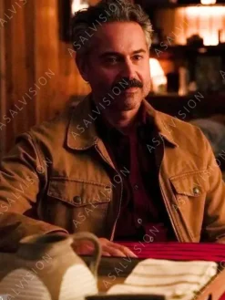 Asal Vision Cotton Jackets | Omar Metwally Big Sky Season 2 Brown Jacket