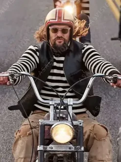 Asal Vision Vests | On The Roam Jason Momoa Leather Vest Black
