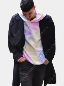 Asal Vision Men Coats | Only Murders In The Building Aaron Dominguez Coat Black