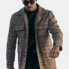Asal Vision Men Coats | Operation Fortune Bugzy Malone Plaid Coat Brown Plaid