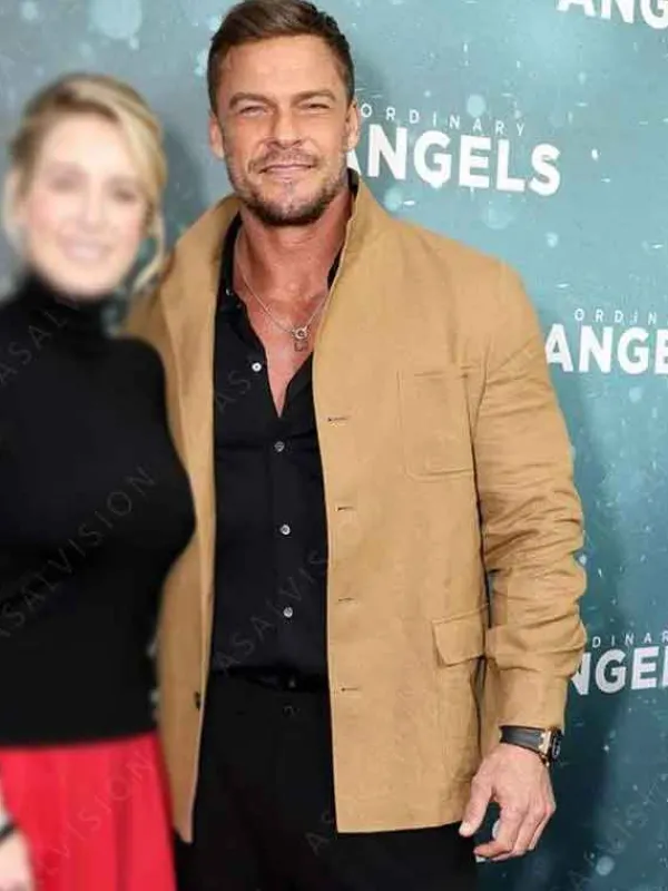 Asal Vision Cotton Jackets | Ordinary Angels 2024 Premiere Alan Ritchson Jacket Khaki