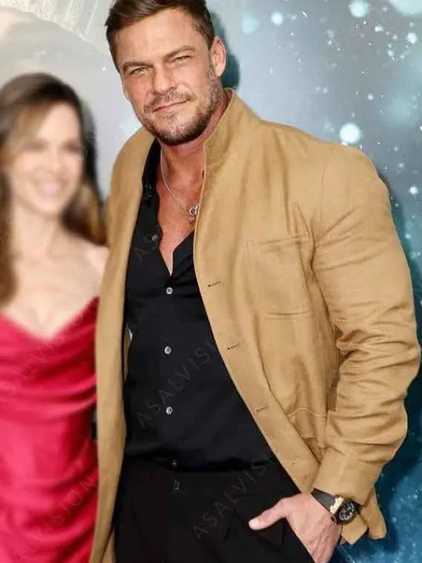 Asal Vision Cotton Jackets | Ordinary Angels 2024 Premiere Alan Ritchson Jacket Khaki