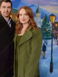 Asal Vision Women Coats | Our Christmas Mural 2023 Alex Paxton-Beesley Trench Coat Green