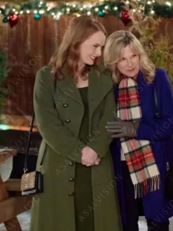 Asal Vision Women Coats | Our Christmas Mural 2023 Alex Paxton-Beesley Trench Coat Green