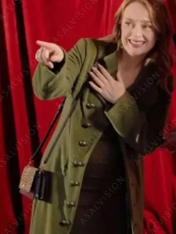 Asal Vision Women Coats | Our Christmas Mural 2023 Alex Paxton-Beesley Trench Coat Green