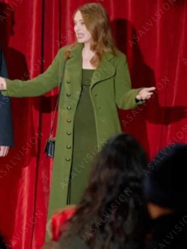 Asal Vision Women Coats | Our Christmas Mural 2023 Alex Paxton-Beesley Trench Coat Green