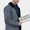 Asal Vision Cotton Jackets | Our Christmas Mural 2023 Dan Jeannotte Jacket Gray