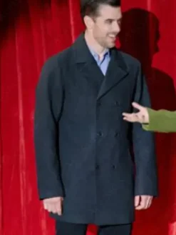 Asal Vision Men Coats | Our Christmas Mural 2023 Dan Jeannotte Peacoat Black