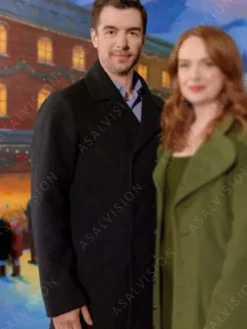 Asal Vision Men Coats | Our Christmas Mural 2023 Dan Jeannotte Peacoat Black