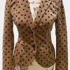 Asal Vision Blazers | Paige Alexander UnPrisoned 2023 Polka Dot Blazer Brown