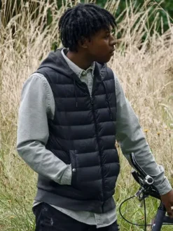 Asal Vision Vests | Patrick Burrowes Criminal Record Puffer Vest Black