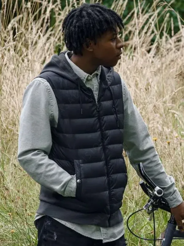 Asal Vision Vests | Patrick Burrowes Criminal Record Puffer Vest Black
