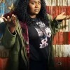 Asal Vision Cotton Jackets | Peacemaker Leota Adebayo Hooded Jacket Green
