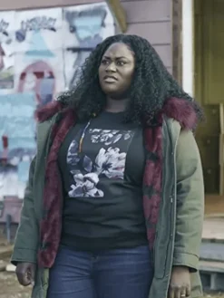 Asal Vision Cotton Jackets | Peacemaker Leota Adebayo Hooded Jacket Green