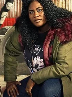 Asal Vision Cotton Jackets | Peacemaker Leota Adebayo Hooded Jacket Green