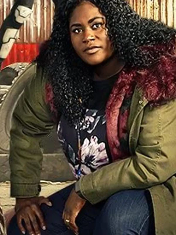 Asal Vision Cotton Jackets | Peacemaker Leota Adebayo Hooded Jacket Green