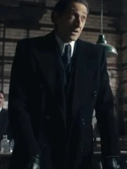Asal Vision Men Coats | Peaky Blinders Adrien Brody Coat Black