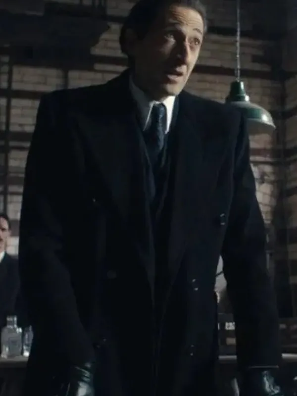 Asal Vision Men Coats | Peaky Blinders Adrien Brody Coat Black