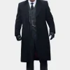 Asal Vision Men Coats | Peaky Blinders Thomas Shelby Wool Coat Black