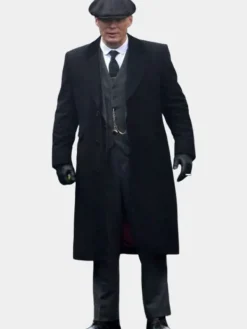 Asal Vision Men Coats | Peaky Blinders Thomas Shelby Wool Coat Black