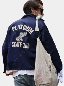 Asal Vision Cotton Jackets | Playdium Skate Harry Styles Club Jacket Blue