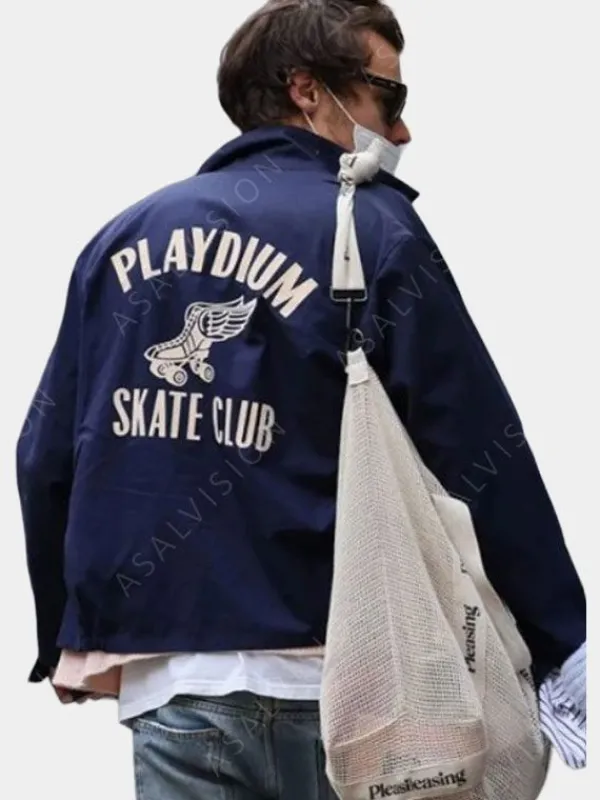 Asal Vision Cotton Jackets | Playdium Skate Harry Styles Club Jacket Blue