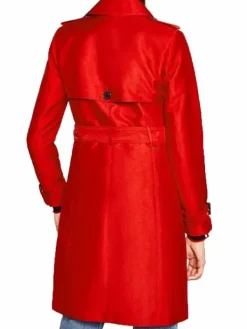 Asal Vision Women Coats | Polly Cooper Riverdale Wool Belted Coat Red