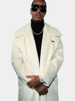 Asal Vision Men Coats | Power Book IV Jeremih Shearling Coat White