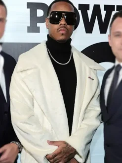 Asal Vision Men Coats | Power Book IV Jeremih Shearling Coat White