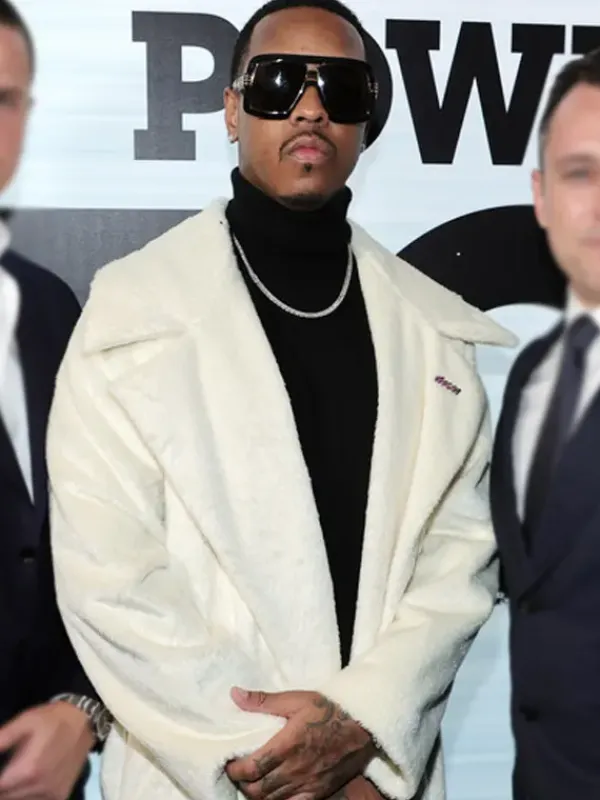 Asal Vision Men Coats | Power Book IV Jeremih Shearling Coat White
