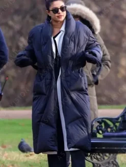Asal Vision Women Coats | Priyanka Chopra Jonas Citadel 2023 Puffer Coat Black