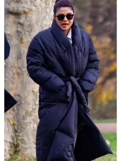 Asal Vision Women Coats | Priyanka Chopra Jonas Citadel 2023 Puffer Coat Black