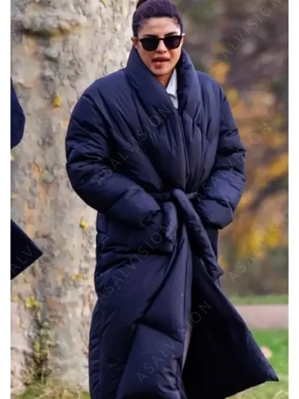 Asal Vision Women Coats | Priyanka Chopra Jonas Citadel 2023 Puffer Coat Black