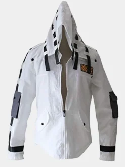 Asal Vision Cotton Jackets | PUBG White Hooded Cosplay Jacket