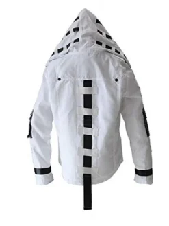 Asal Vision Cotton Jackets | PUBG White Hooded Cosplay Jacket
