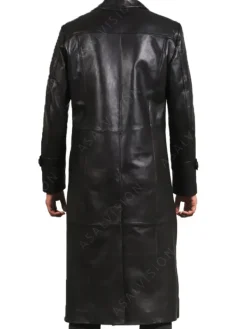 Asal Vision Leather Coats | Trench Coats | Ralph Long Leather Trench Coat Black