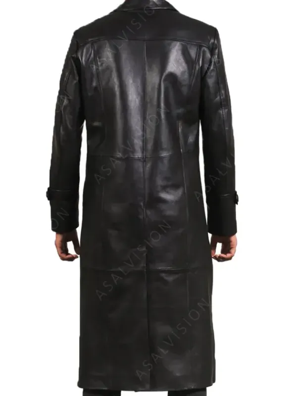 Asal Vision Leather Coats | Trench Coats | Ralph Long Leather Trench Coat Black