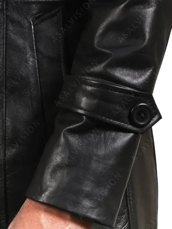 Asal Vision Leather Coats | Trench Coats | Ralph Long Leather Trench Coat Black