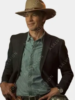 Asal Vision Blazers | Raylan Givens Justified City Primeval 2023 Blazer Black