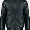 Asal Vision Black Jackets | Leather Jackets | Real Sheepskin Bomber Leather Jacket For Men’s Black