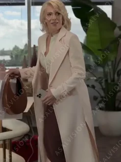 Asal Vision Women Coats | Rebecca Welton Coat Ted Lasso Pink