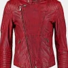 Asal Vision Biker Jackets | Leather Jackets | Red Biker Leather Jacket For Men’s Red Color