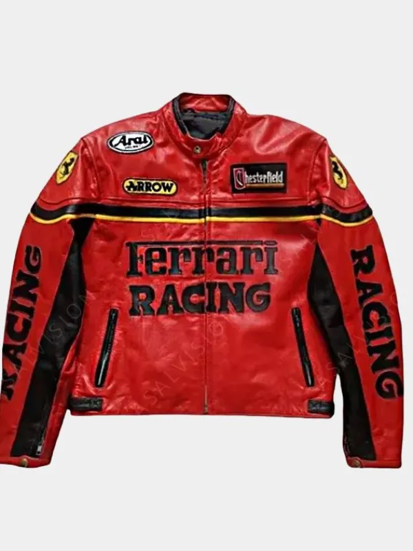 Asal Vision Biker Jackets | Ferrari F1 Racing Jacket Red