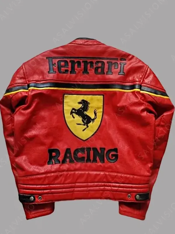 Asal Vision Biker Jackets | Ferrari F1 Racing Jacket Red