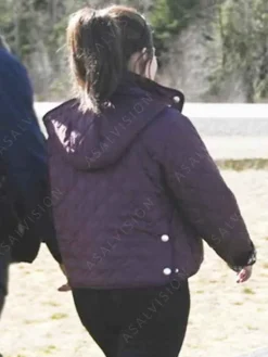 Asal Vision Cotton Jackets | Reenie Green Tracker Season 1 Quilted Hooded Collar Jacket Purple