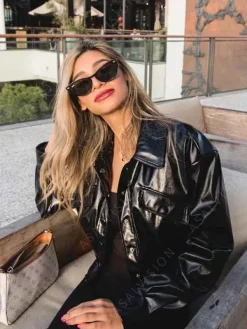 Asal Vision Leather Jackets | Regina George Mean Girls Leather Jacket Black